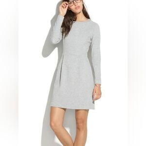 Madewell Light Gray Long-Sleeve A-Line Sweatshirt Casual Dress Women's Small